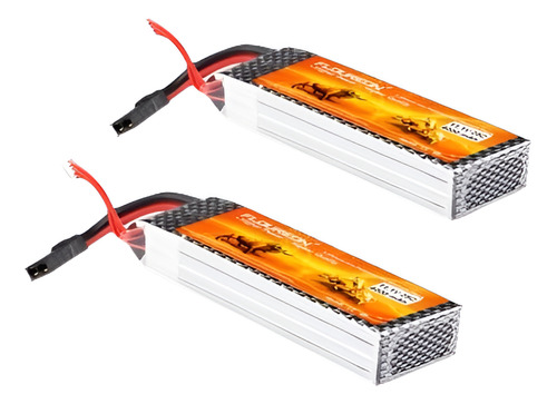 2 X Trx Enchufe 3s 4000mah 11.1v 25c Lipo Batería Hobby Rc H