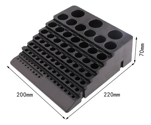 . Hex Bit Organizador Roteador Bits De Armazenamento Cnc