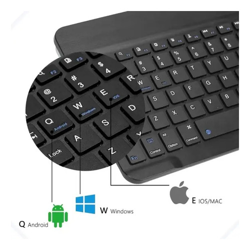 Kit Teclado E Mouse Sem Fio Macio Bluetooth 2025 Knup Te127