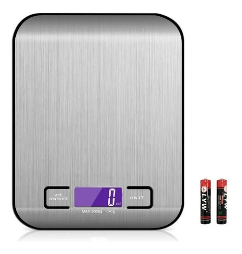 Bascula Digital Para Cocina Acero Inoxidable 5kg Gramo 0z Lb