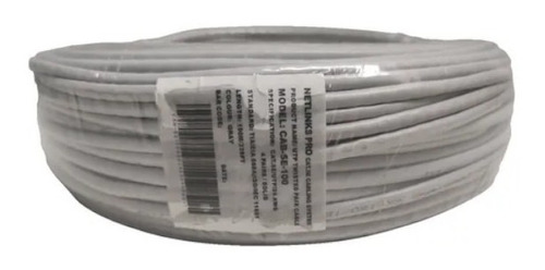 Cable Utp Cat 6 Netlinks 24awg 100% Cobre 305m Indoor Gris