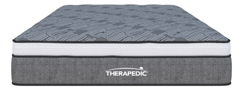 Colchón Queen Size Therapedic Heaven Ortopedic Foam Confort Color Gris