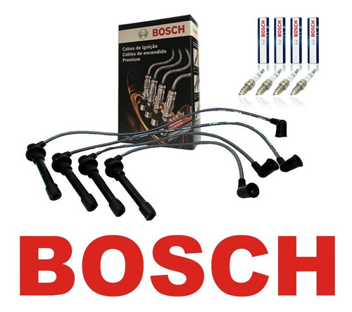 Kit Cabos E Velas Bosch Honda Civic 1.6 1995 Até 2000