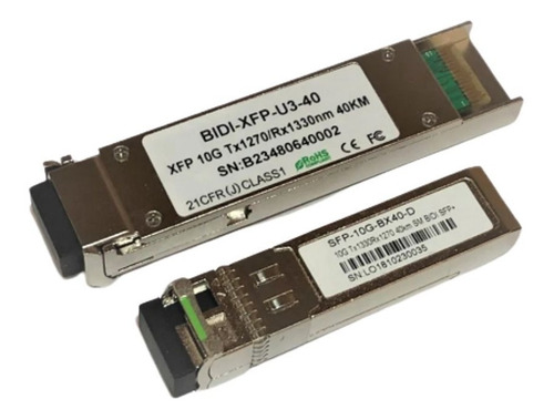 Imagem 1 de 1 de Par Mini Gbic Bidi 10g Sfp+/xfp 40km 10g-bx40-d/u Dmk Novas