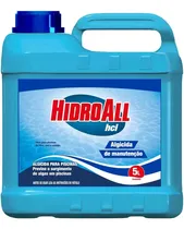 Comprar Algicida Manutenção Para Piscinas Hcl Hidroall-5 Litros