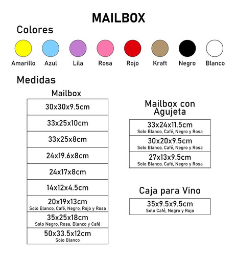 120 Mailbox 33x25x10 Cm Caja De Envíos Color Negro