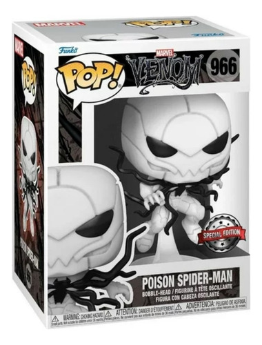 Funko Pop Marvel Venom Poison Spiderman 966 Chase Araña
