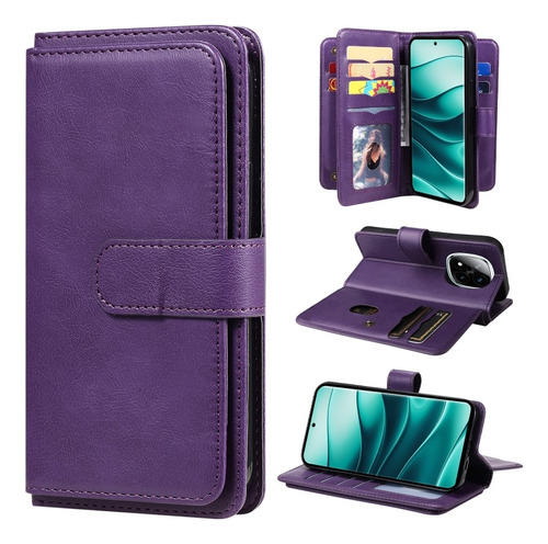 Funda Tipo Billetera Multifuncional Para Redmi Note 14 Pro+
