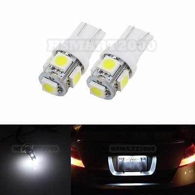 2pcs Cool Blanco T10 192 194 2825 921 W5w 5smd 5050 Led Tron