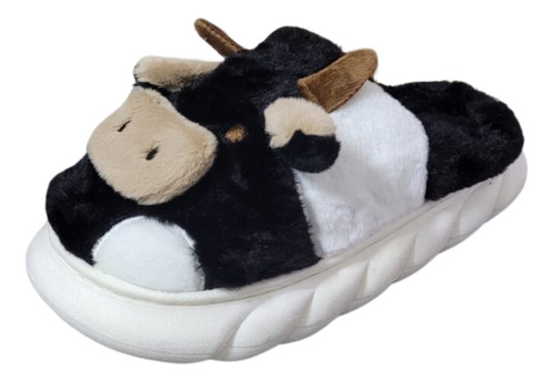 Pantuflas Animales  Para Mujer Comfy Pantuflas Vaca