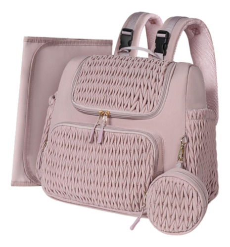 Bolsa De Pañales Mochila Portátil De Nailon Bolsa De Rosa