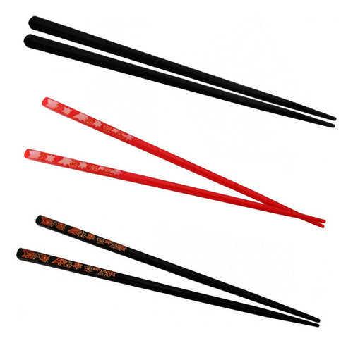 Kit 3 Pares De Hashi Em Poliestireno 22 Cm