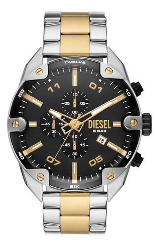 Reloj Para Hombre DZ4627 De Acero Inoxidable En Color Plateado/Dorado Diesel