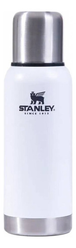 Termos Stanley 750ml Originales Con Tapón Cebador Color Blanco