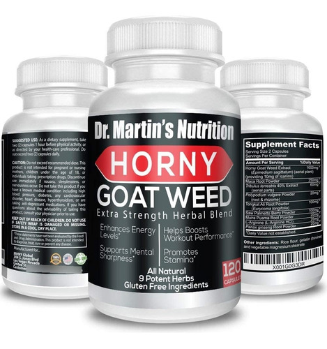 Horny Goat Weed -  120 Cápsulas Aumento Del Libido
