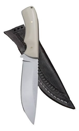 Cuchillo Acero Inoxidable 420n Artesanal Micarta Funda 