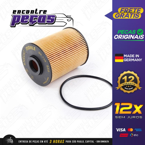 Filtro Óleo Motor Vw Golf 2.8 Vr6 1994-1997 Original