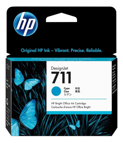 Cartucho Hp 711 Cian Original 29ml Hp Designjet T120 T520