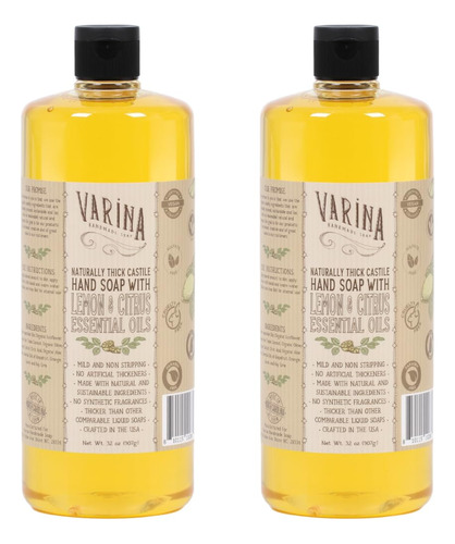 Varina Jabon Liquido Organico Liquido De Castilla Citricos -