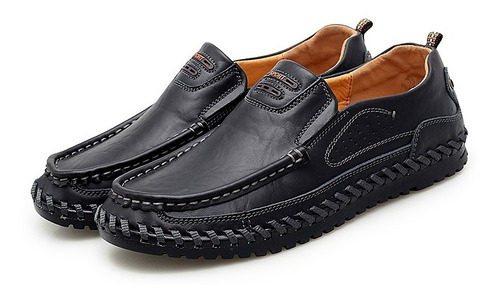 Mocasines Oxfords De Cuero Genuino Para Hombre