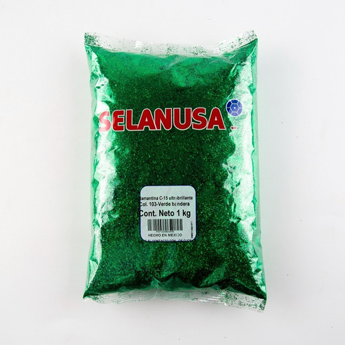 Diamantina Ultra Brillante Verde Bolsa 1kg Selanusa