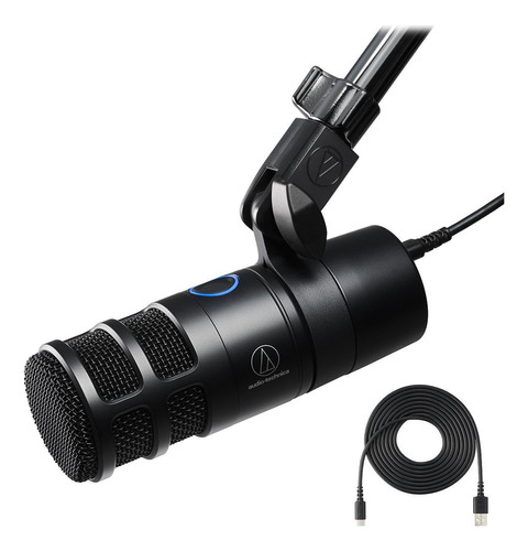 Microfone Condensador Profissional Audio-technica At2040 Usb Cor Preto