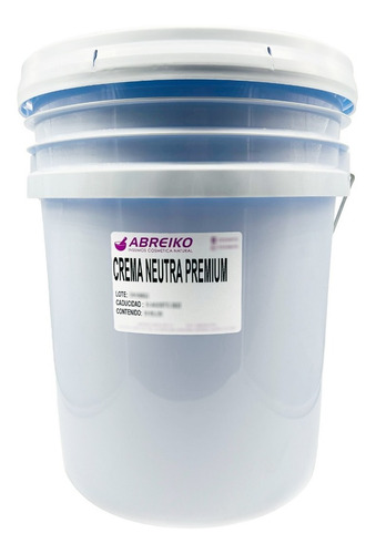 Crema Base Premium Sin Parabenos 18 Kilos Fragancia Sin fragancia Tipo de envase CUBETA DE POLIETILENO