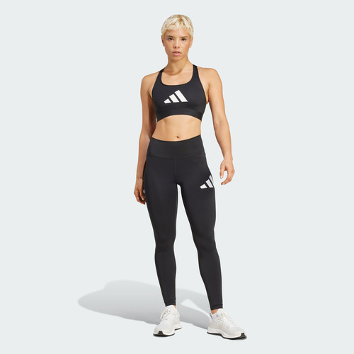 Calzas Adidas Entrenamiento Logo Grande Mujer Negro Jg3941