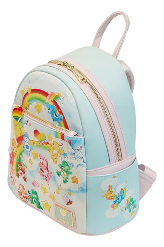 Loungefly Care Bears Mini Mochila Osito Cariñositos Arcoiris Color Agua Diseño De La Tela Lisa