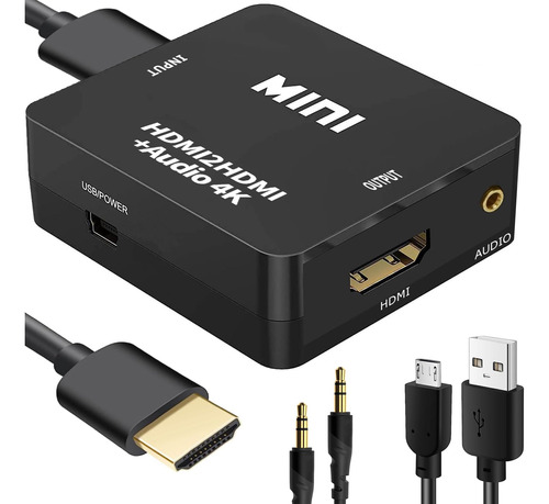 Juejuezi Extractor De Audio Hdmi, Divisor Hdmi A Hdmi 4k De