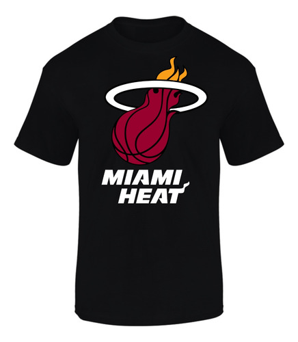 Camiseta Manga Corta Basketball Miami Heat Clas Series Black