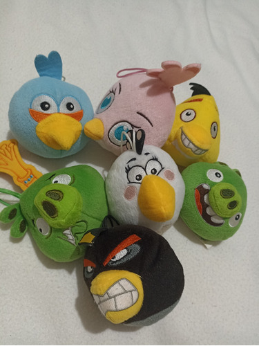 Angry Birds 7 Peluche Macdonalds Del 2015. Usado Buen Estado