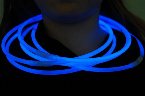 Collar Luminoso Neon Glow Necklace Azul