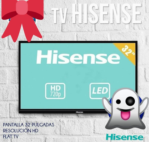 Imagen 1 de 1 de Televisor Hisense 32pg Resolución Hd.flat .tv