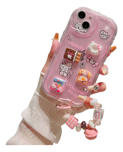 Ff Funda 3d Hello Kitty Para iPhone 13 14 15