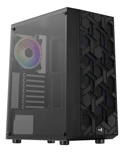 Gabinete Chasis Gamer Aerocool Hive Rgb Vidrio 3 Fans Argb