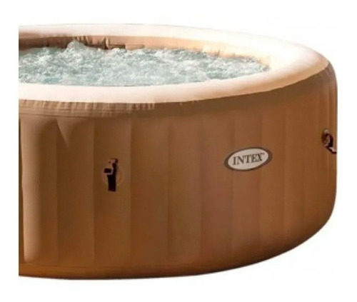 Imagen 5 de 10 de Spa Inflable New Burbuja Redondo P/4 Personas Intex Cuotas