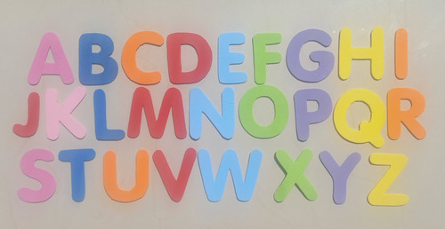 Letras En Goma Eva - Abecedario Completo