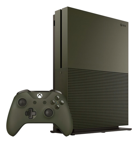Microsoft Xbox One S 1TB Battlefield 1 Special Edition Bundle color verde militar