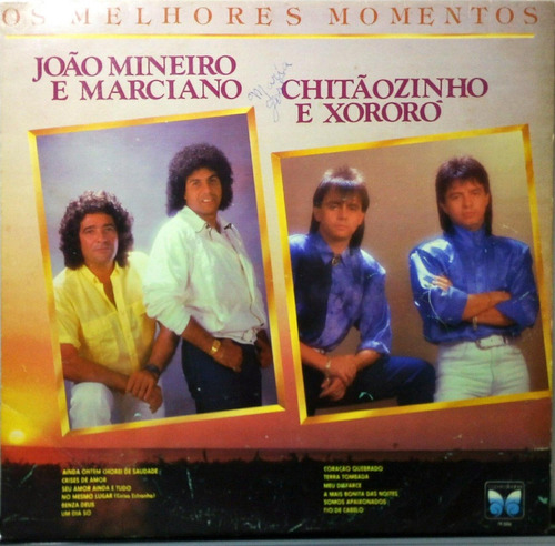 João Mineiro E Marciano  E Chitãozinho E Xororó  Lp 1988 151