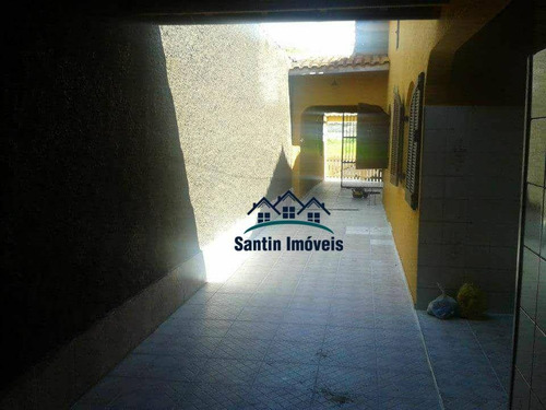 Casa Com 2 Quartos, Espaço Gourmet ,quintal, Edícula ,04 Vagas À Venda, 125 M² Por R$ 240.000 - Jardim Praia Grande - Mongaguá/sp - Ca0174