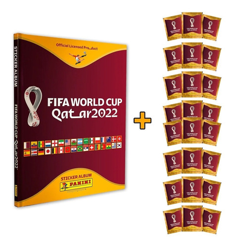 Álbum Pasta Dura Panini Mundial Qatar 2022 + 24 Sobres