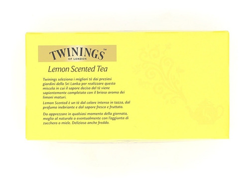 Te Twinings Limon Te Negro Lemon Scented Clásico Perfumado