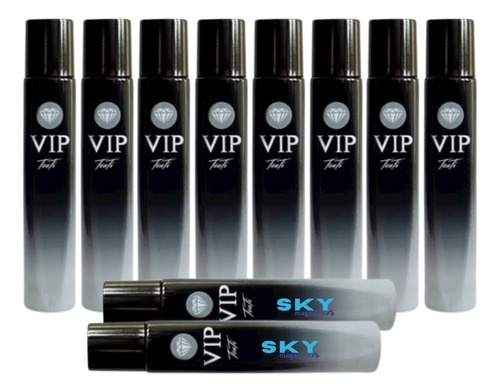 Kit Perfume Vip Touti Atacado - Kit Revenda Com 10 Unidades Completo [acompanha 10 Sacolas E 2 Amostras]