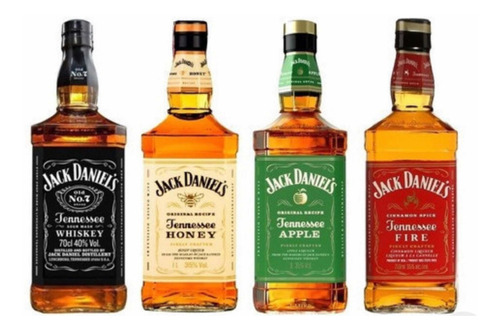 Jack Daniels Pack 4 Unidades 1 Litro!!