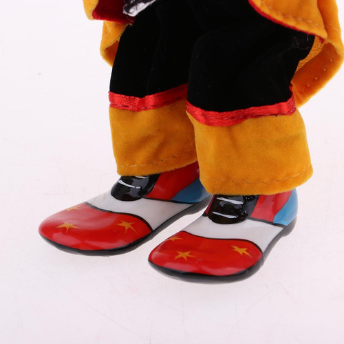 Vintage Puppet Clown Handcraft Toys Doll Kids Children