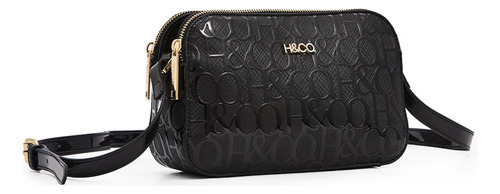 Bolsa Croosbody H&co De Charol Con Logotipo