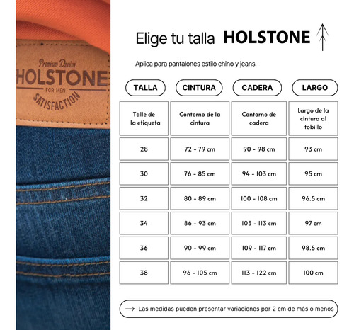 Jeans Premium De Mezclilla Para Hombre Holstone