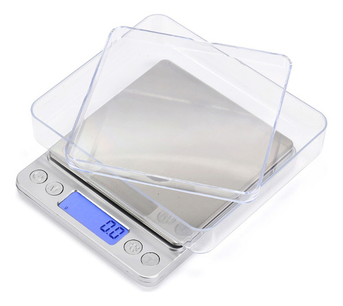 Imagen 2 de 8 de Balanza De Alta Precision Digital Cocina 0.1 Gr A 3000 Grs Color Plateado