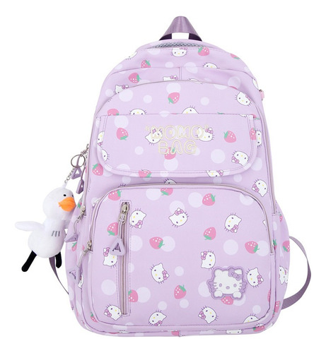 Hello Kitty Child Mochila Moda Desenho Animado Bolsa [u]